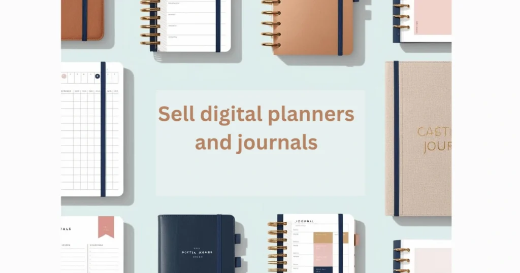 Sell digital planners and journals
