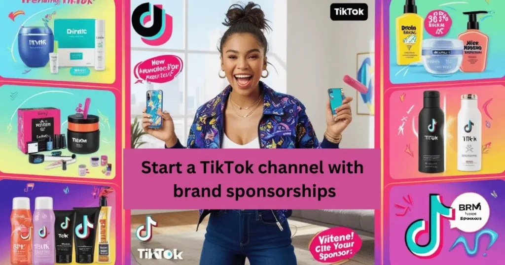 Start a TikTok channel with brand sponsorships