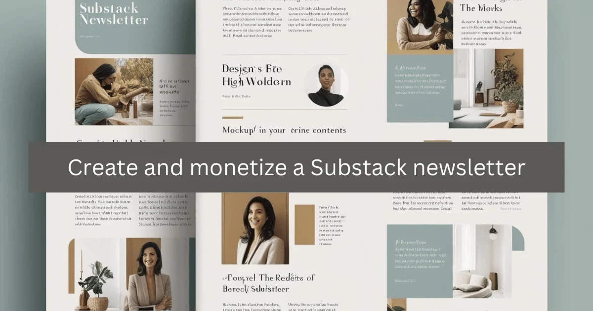 Create and monetize a Substack newsletter